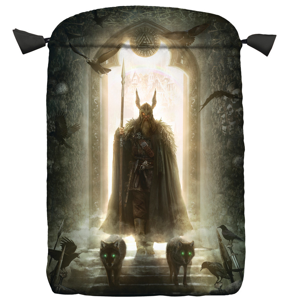 Runic Satin Tarot Card Bag Pouch