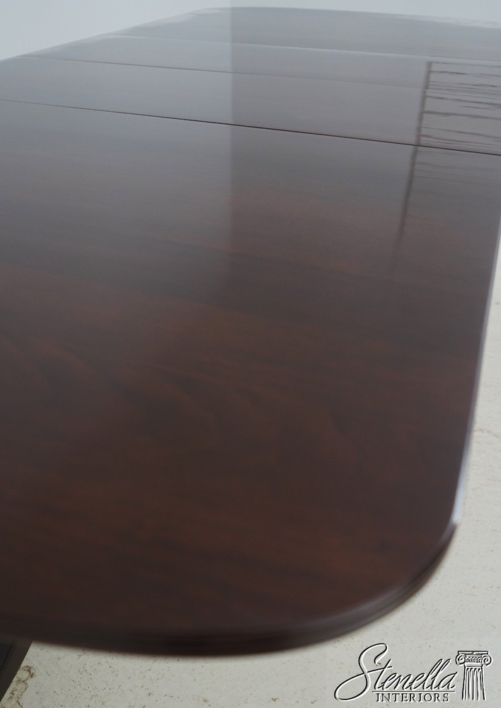 L70904: STICKLEY Mahogany Double Pedestal Dining Table