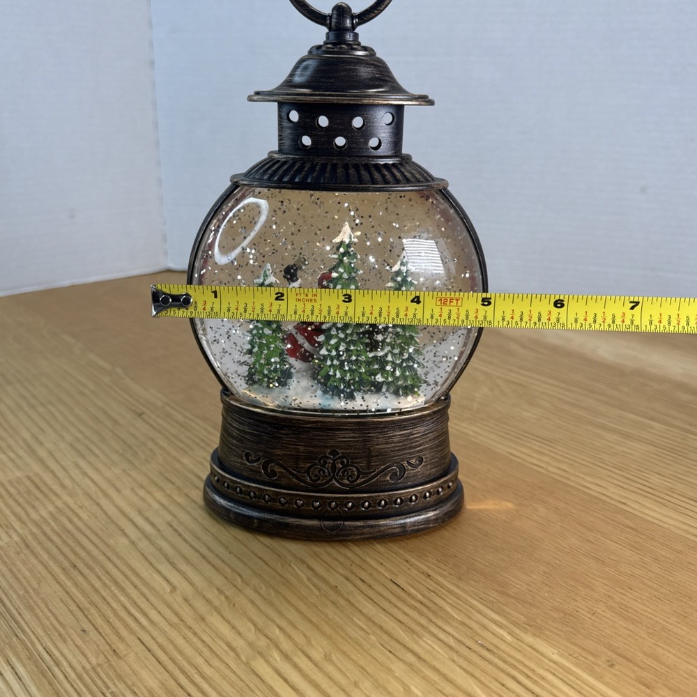 Christmas Snow Globe Christmas Decorations, Lighted Snow Globes Lantern, Rustic