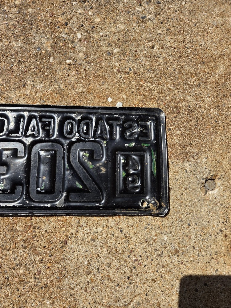 Venezuela 1949 License Plate