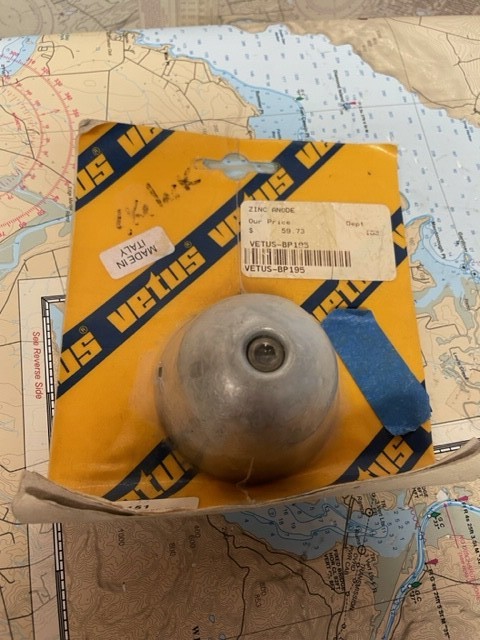 Vetus #BP195 Zinc Anode