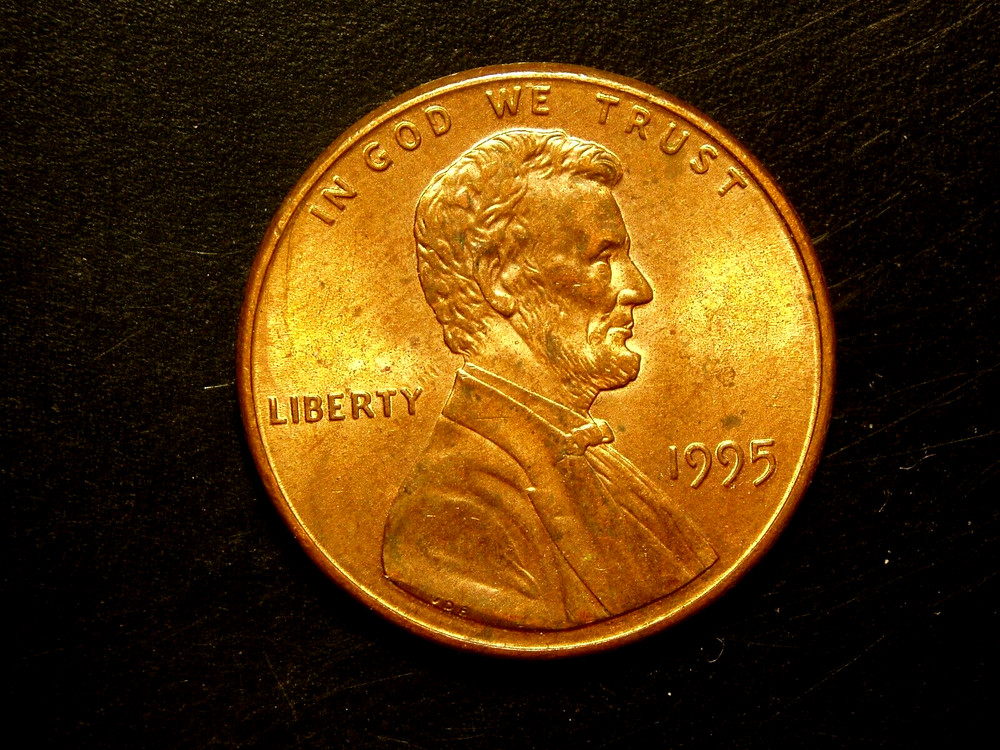 1995  AU LINCOLN MEMORIAL CENT #1