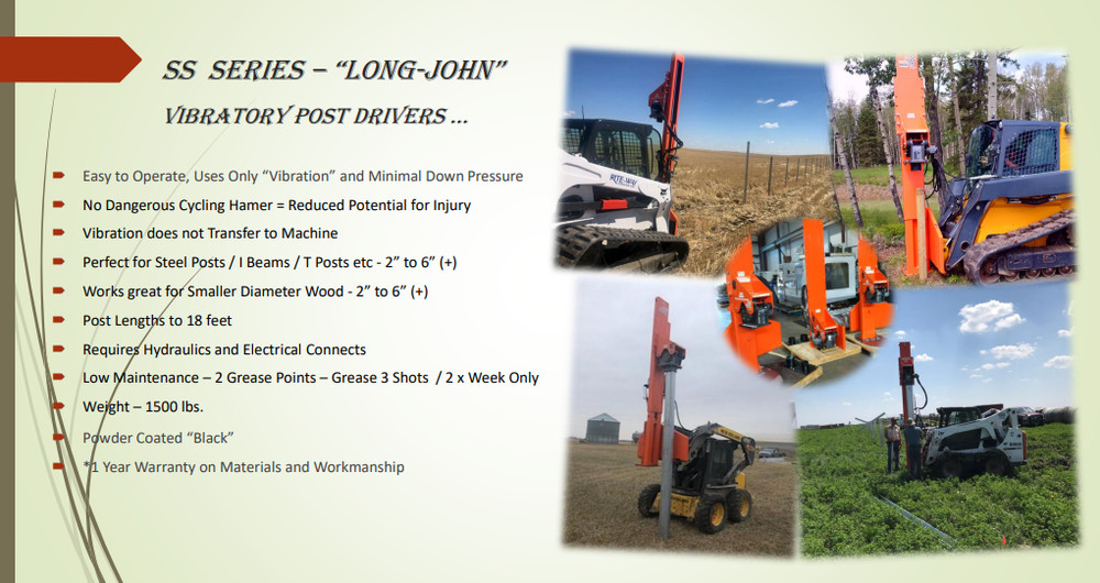 Vibe Drive Long-John Series Vibrating Post Pile Driver - Nice!