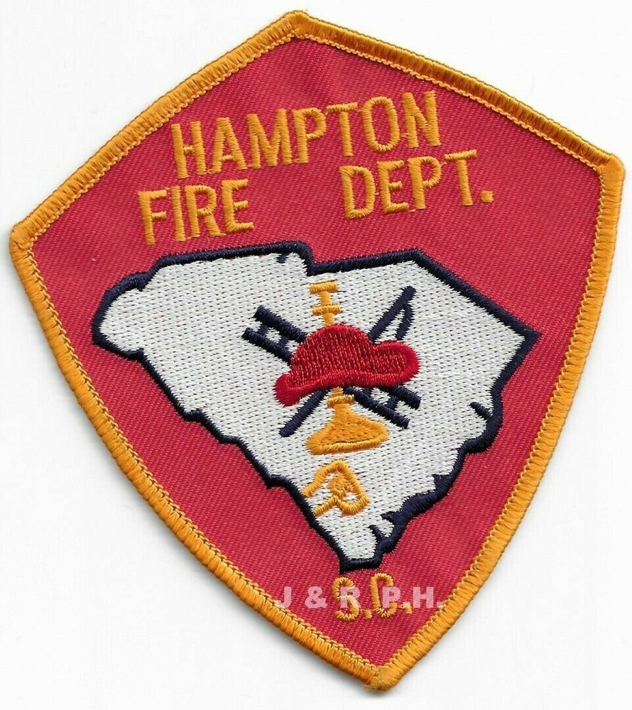 Hampton  Fire Dept., South Carolina (4" x 4.5" size) fire patch