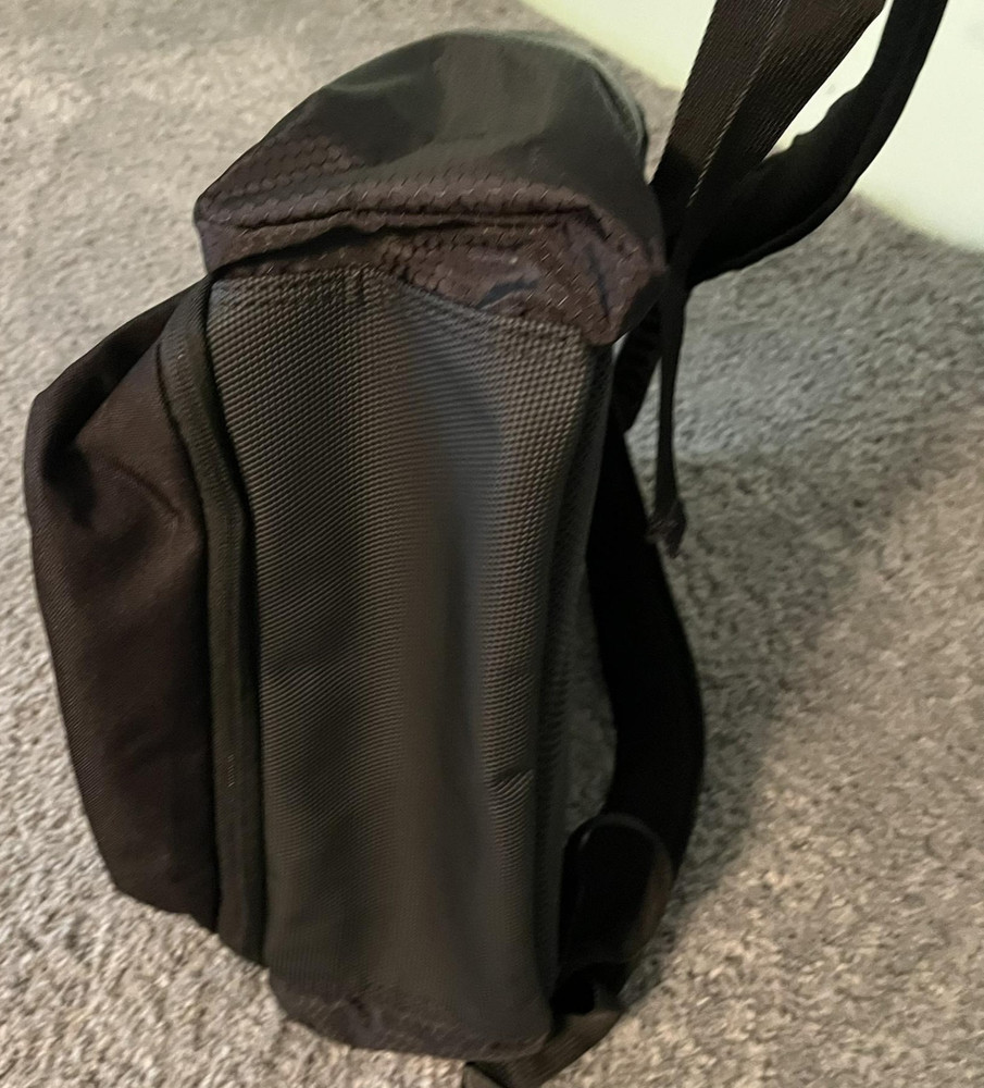 EASTSPORT Backpack One Size Black External Pockets Padded Straps Zip Fastener