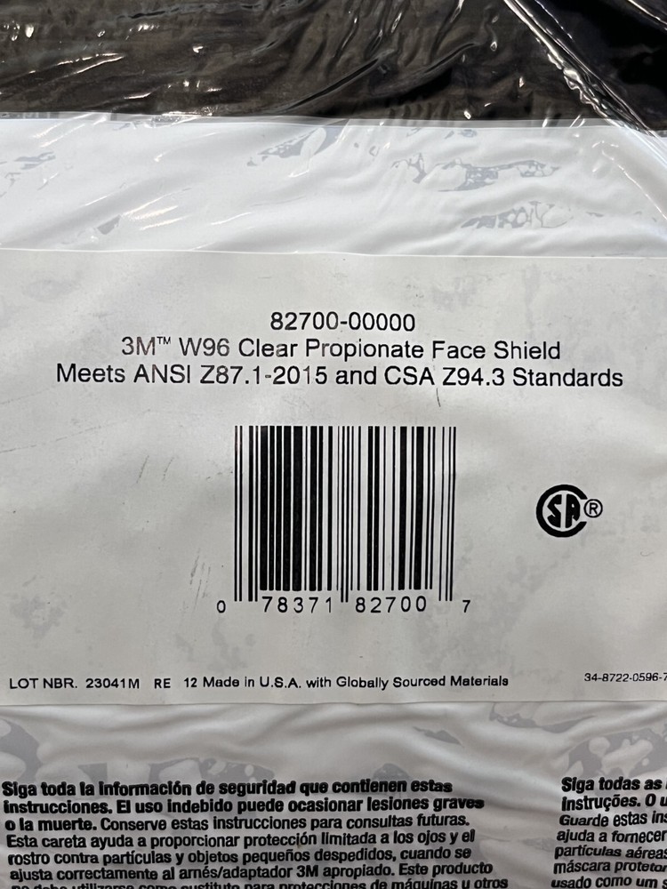 3M Replacement Window, Clear, 9" High, 0.8" Thick QTY 2