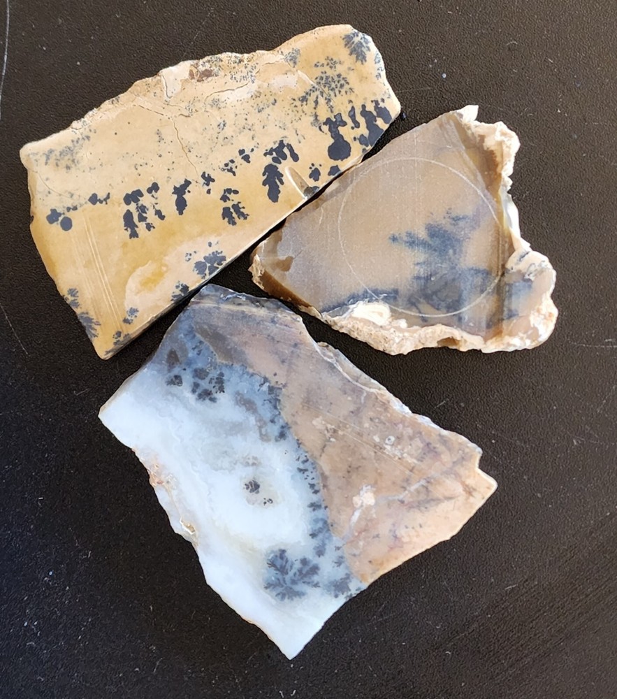 Dendritic Patterned Lapidary Slabs