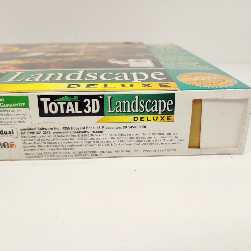 Total 3D Landscape Deluxe PC Program 2002 New