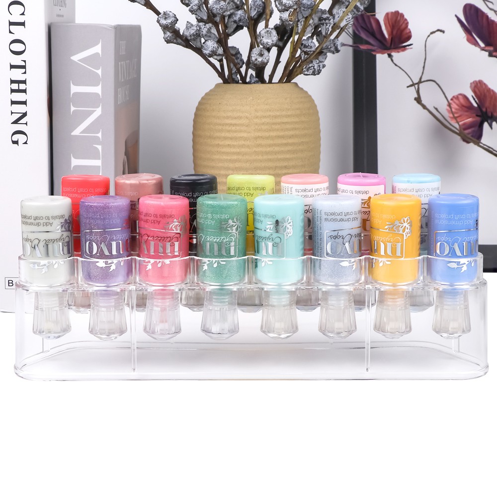 Clear Storage Rack Storage Container Organizer for Bottles & Blending Tools