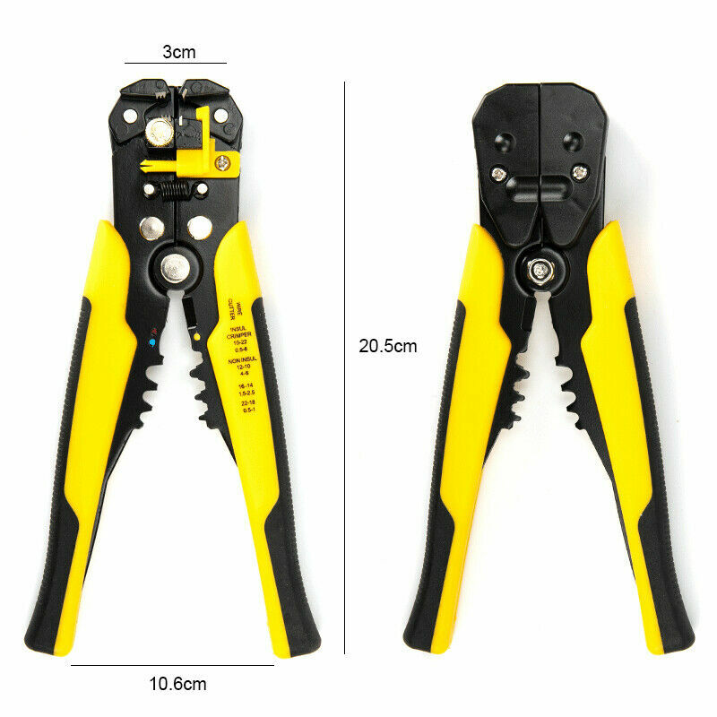 Cable Wire Stripper Cutter Hand Crimper Multifunctional Terminal Stripping Tool
