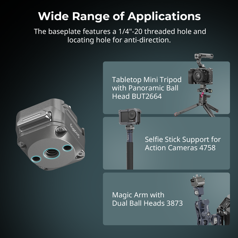 SmallRig HawkLock H21 Universal Quick Release Mount Plate Kit Load up to 5kg