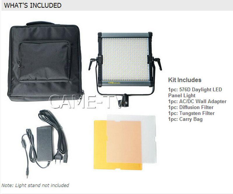 CAME-TV 576D Daylight LED Panel Video Studio light