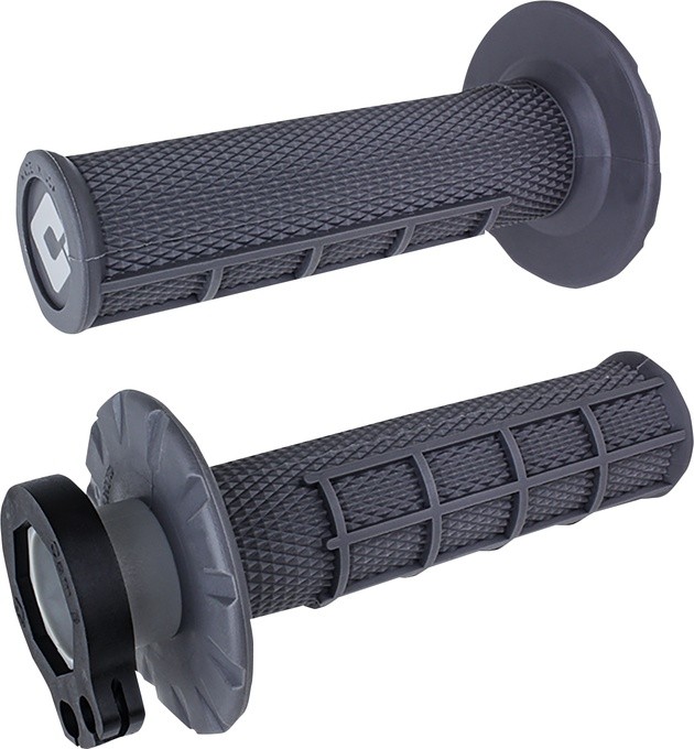 ODI MX V2 Lock-On Half Waffle Grips Graphite