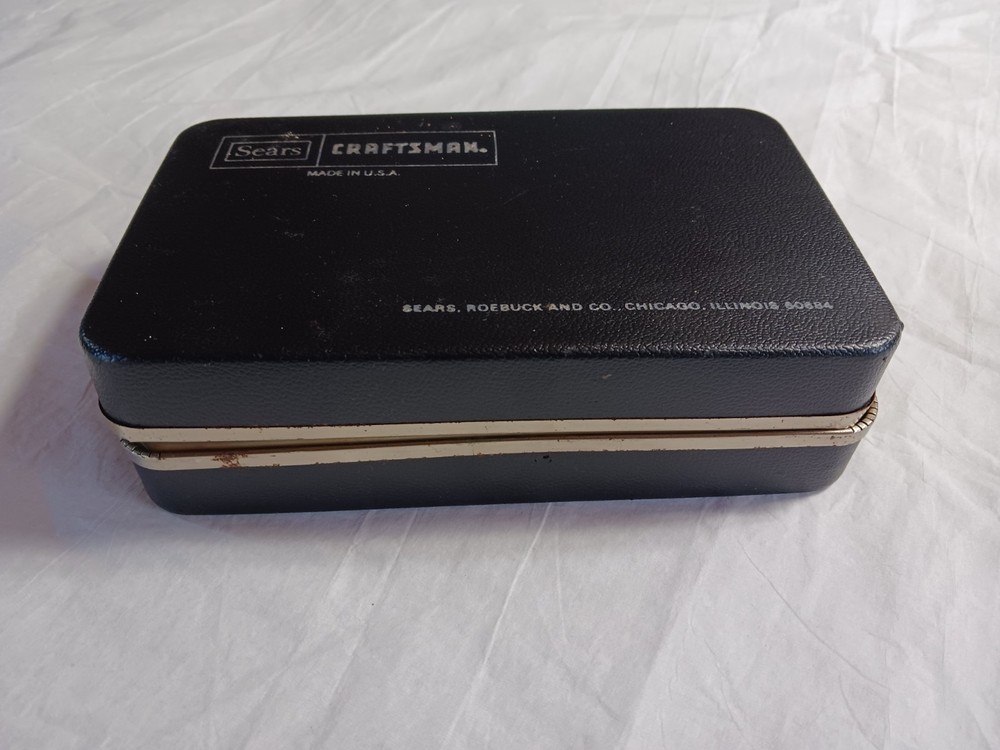 VINTAGE SEARS CRAFTSMAN DIAL INDICATOR .001" W/HARD CASE