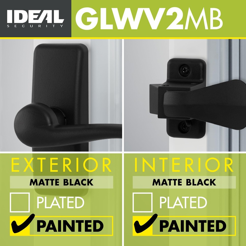 Ideal Security GL Lever Handle Set for Storm Doors and Screen Doors, Storm Do...