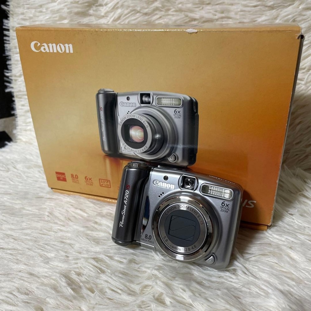 Canon PowerShot A720 IS Digital Camera Box Manual Working Japan