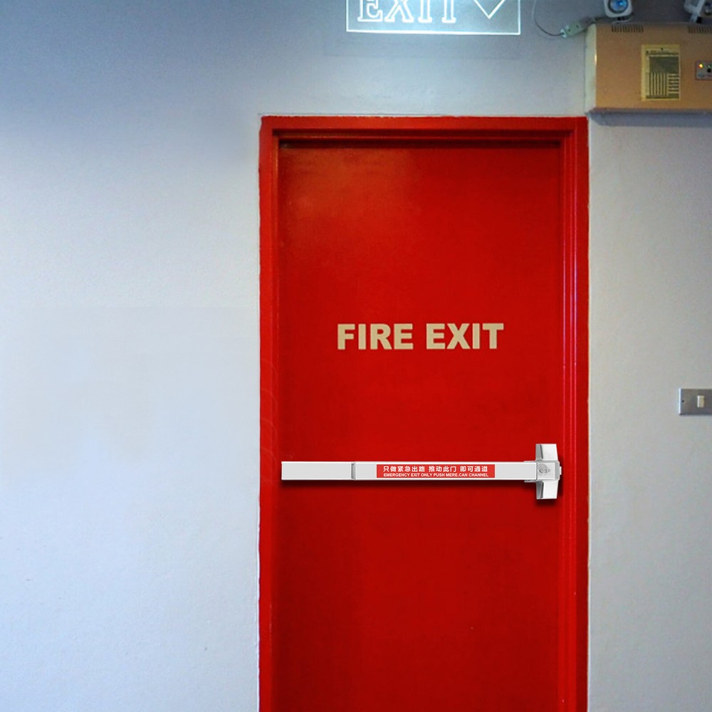 Commercial Door Push Bar Exit Panic Device Lock Emergency Hardware Latches Tool