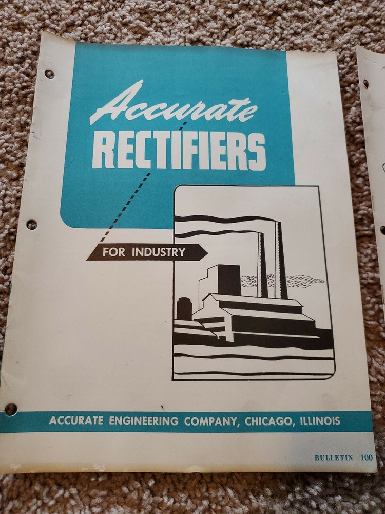 Accurate Engineering Company Rectifiers Bulletins 100 & 200