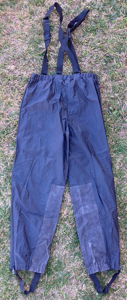 Harley Davidson HD Motorcycles Black Bib Polyester PVC Overalls Men’s Medium