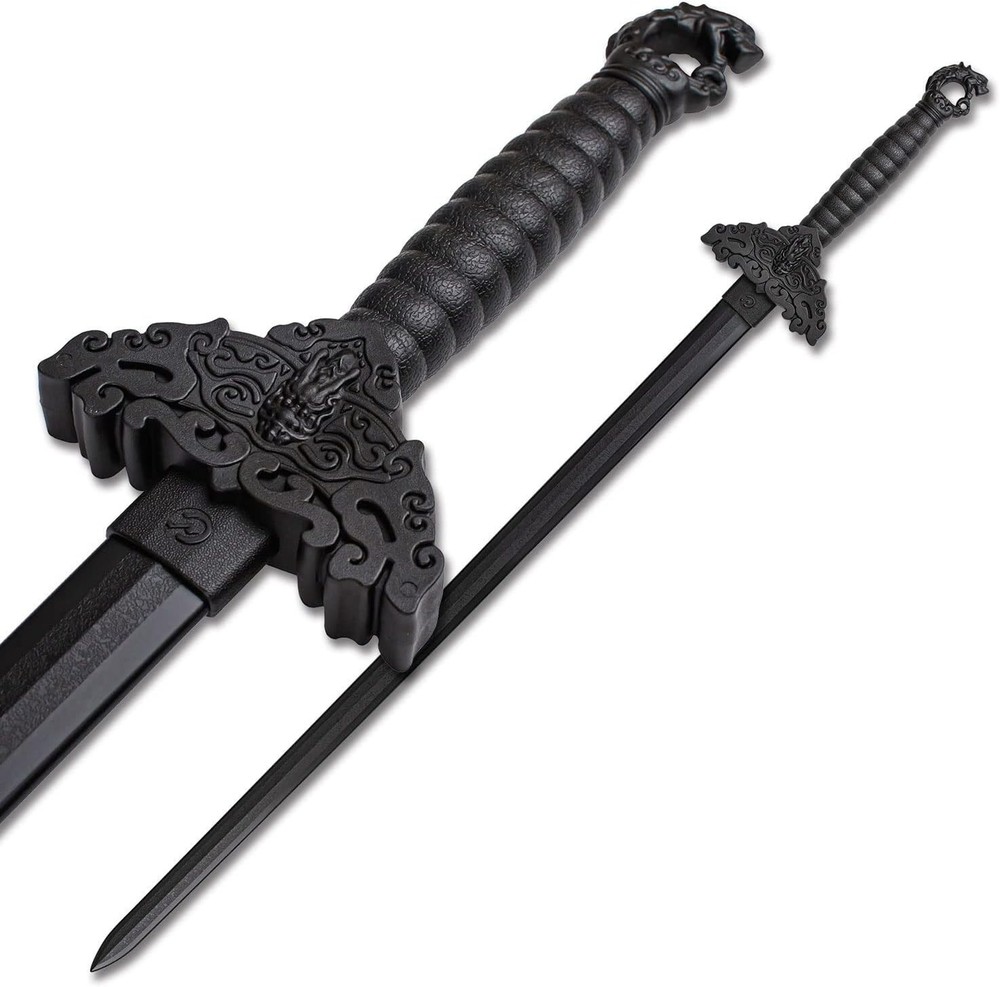 Versatile Black Polypropylene Training Sword