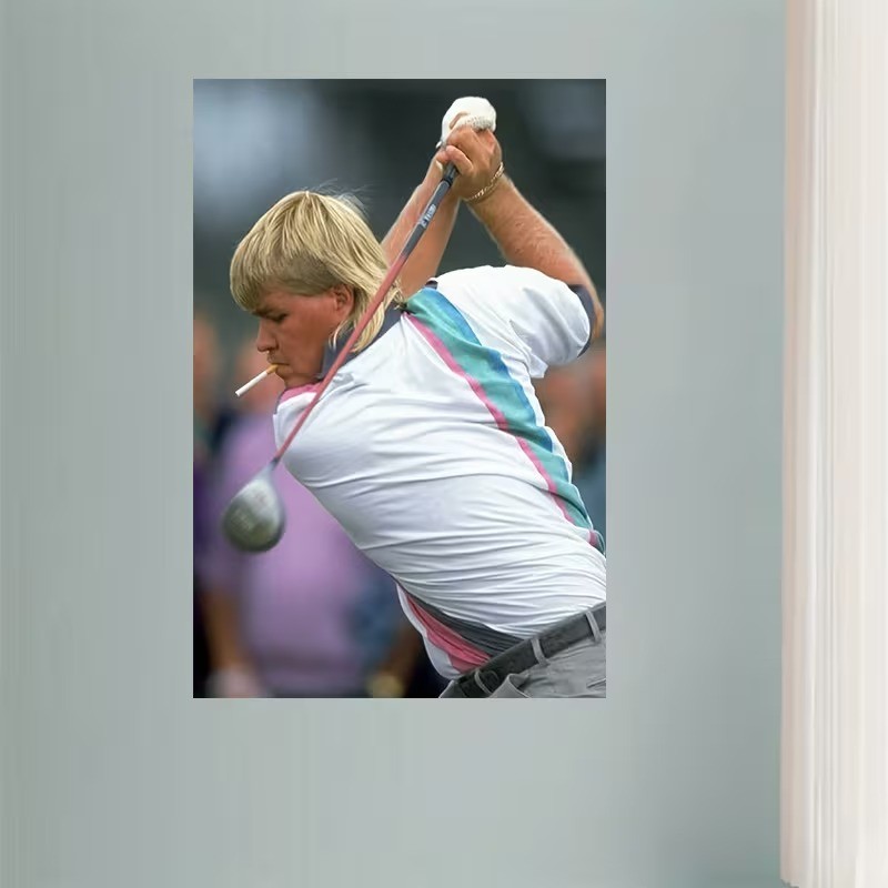 Big John Daly Smoking Golf Poster