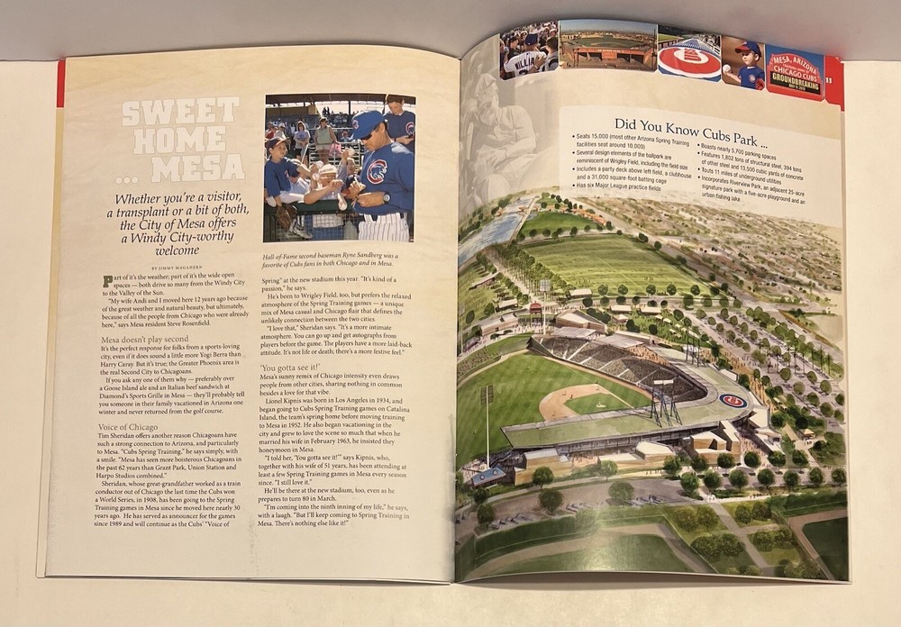 Spring Training 2014 Mesa Chicago Cubs Riverview Park Magazine Scorecard Bundle
