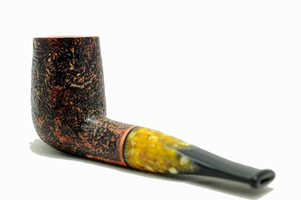 Brand new briar pipe PARONELLI calabash reverse sandblast handmade