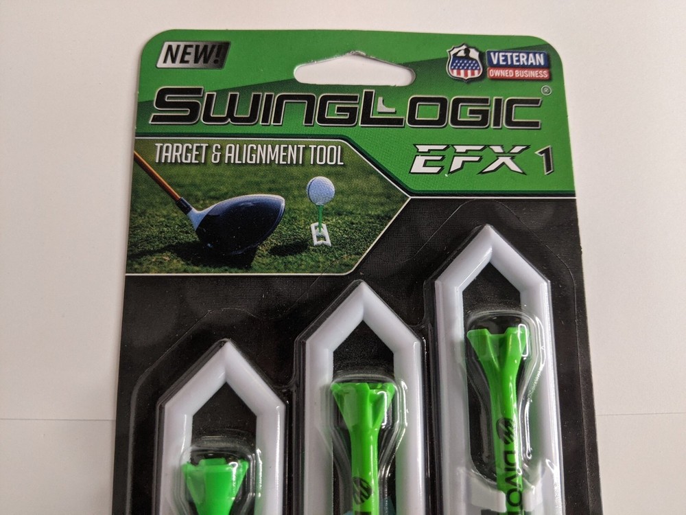 Swinglogic EFX1 Golf Target & Alignment Tool Divot Island New
