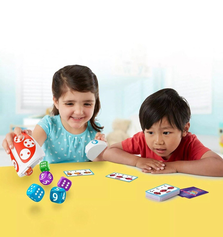 Fisher-Price Think,Learn Roll & Count Math Bug Teaching Toy 50+ Math Challenges