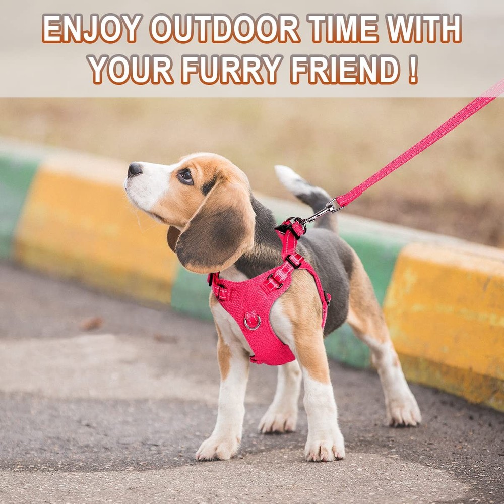 Dog Harness Step in Dog Vest Harness, Reflective Adjustable Puppy No Pull Har...