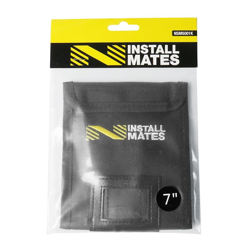 Installmates Cable Tie Pouch, Holds 7" Cable Ties (Black)