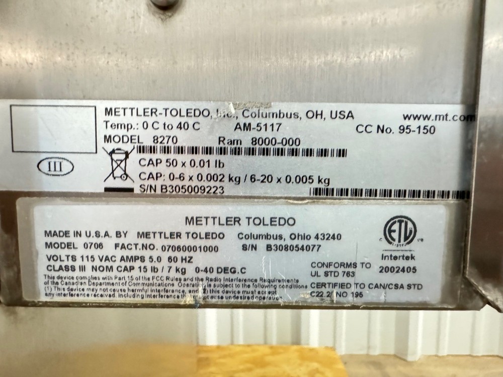 Mettler Toledo Auto Labeler 708