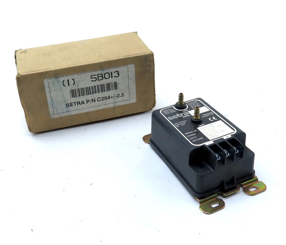 Setra C264+/-2.5 Pressure Transmitter 24Vdc 0-25"