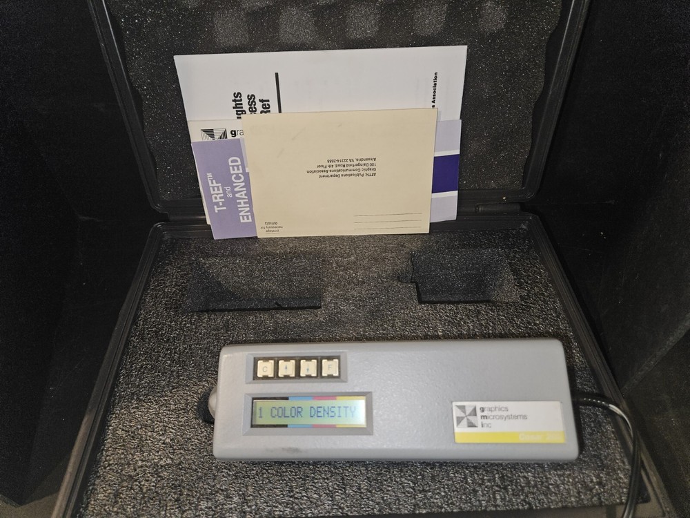 Cosar 202 (200 Series) Reflection Densitometer Graphics Microsystems Inc w/ Case
