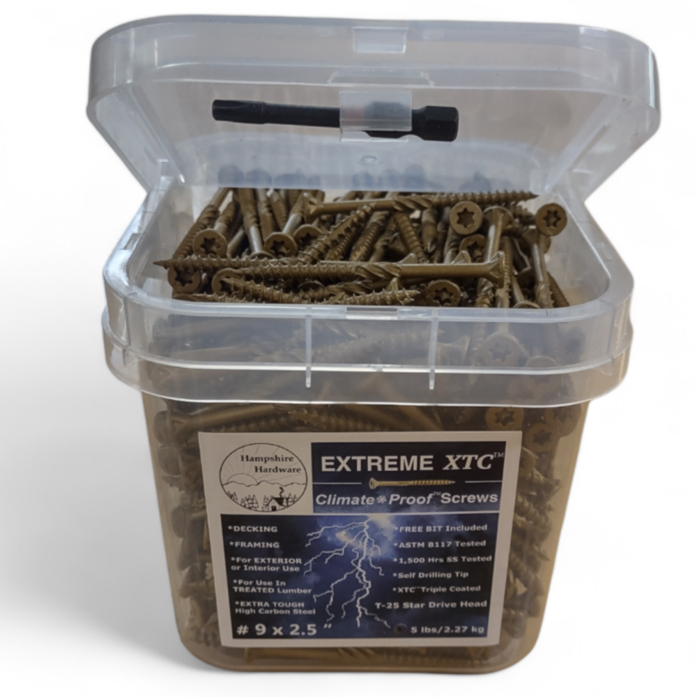 XTC™ Climate Proof™ Decking and Framing Screws #9 x 2.5"