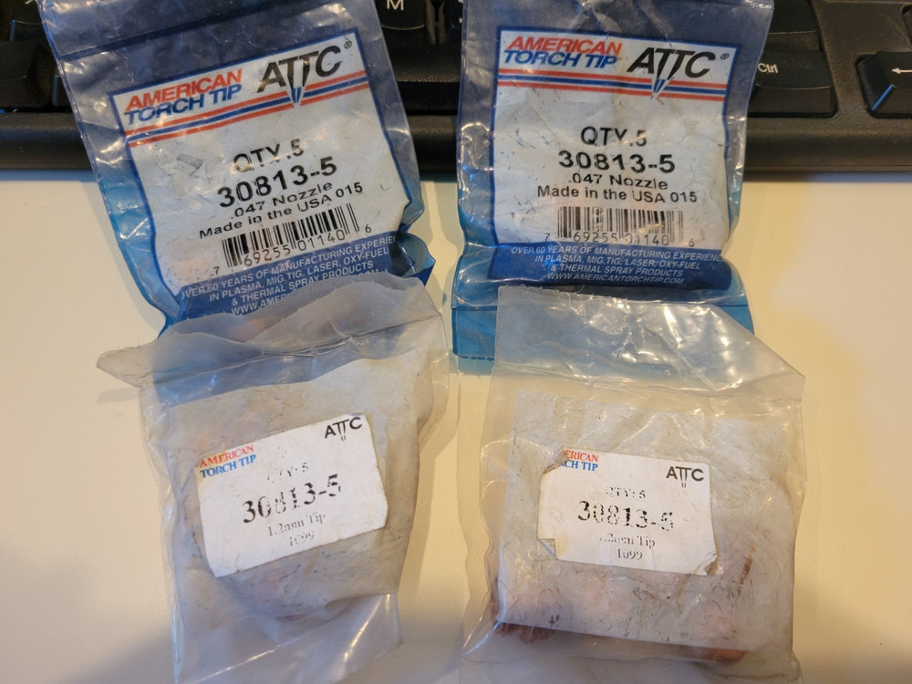 ATTC 30813-5 PLASMA NOZZLE 20EA (4 X 5/PKG) SMITH-STYLE