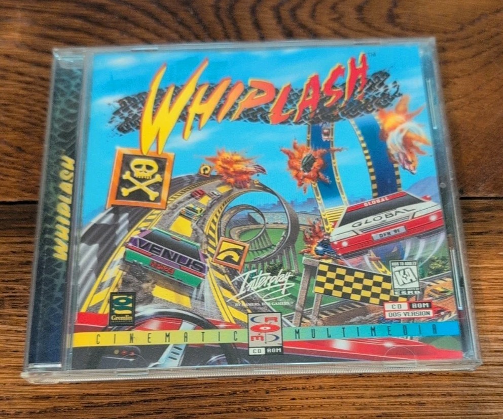 WHIPLASH Car Racing CD Rom PC Game Win 95 16 Tracks  Gremlin Interactive