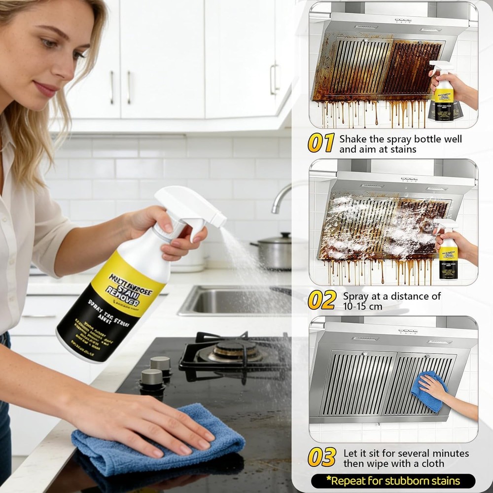 2PCS Alien Multi Purpose Stain Remover, Foam Cleaner Spray, A powerful cleane...