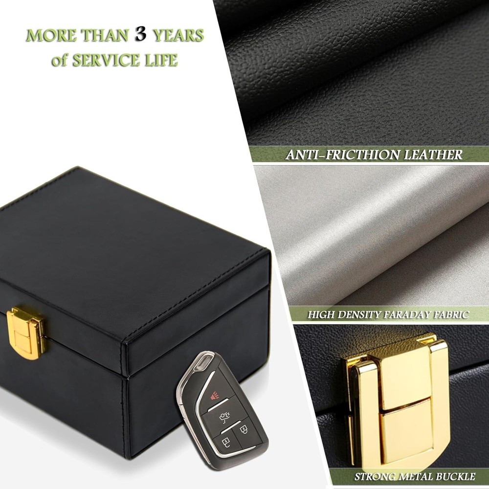 Compact 3-Piece Essential Faraday Keyholder Bundle for Keyless Entry Safety