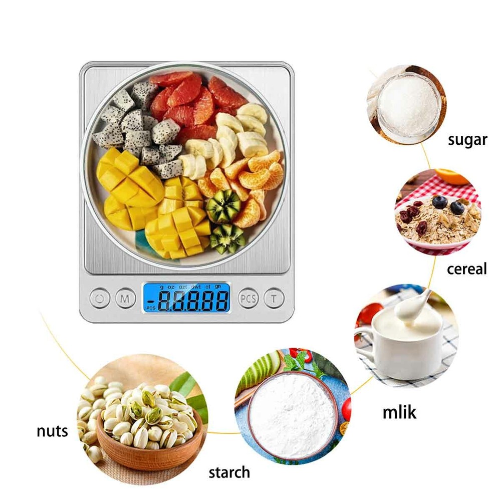0.1g Accurate Digital Kitchen Scale Food Scale Gram Electronic Scale