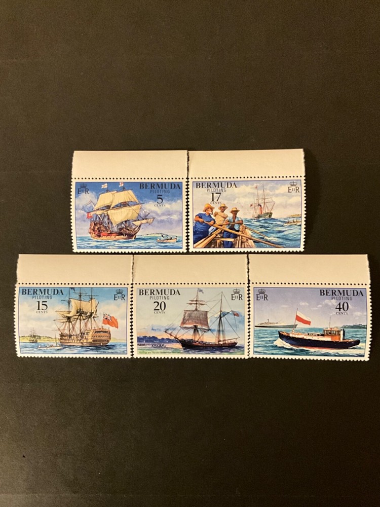Stamps Bermuda #355-9 never hinged