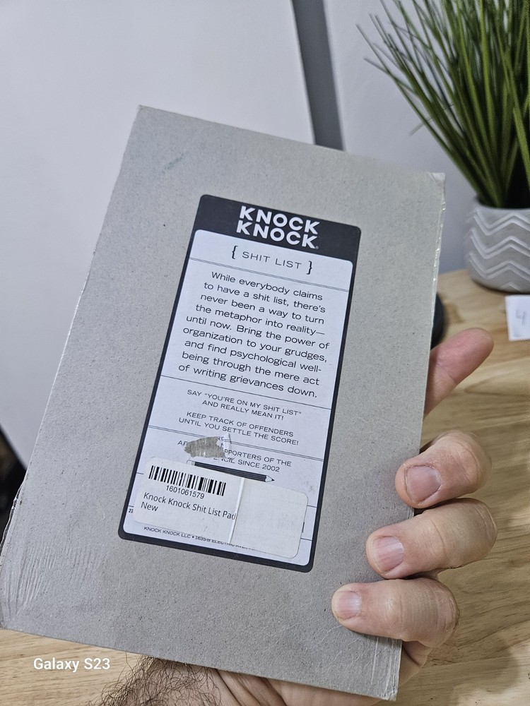 NEW KNOCK KNOCK CLASSIC PAD - SH** LIST