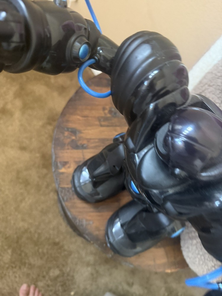 WowWee Black Robosapien RS Blue Interactive Robot no remote