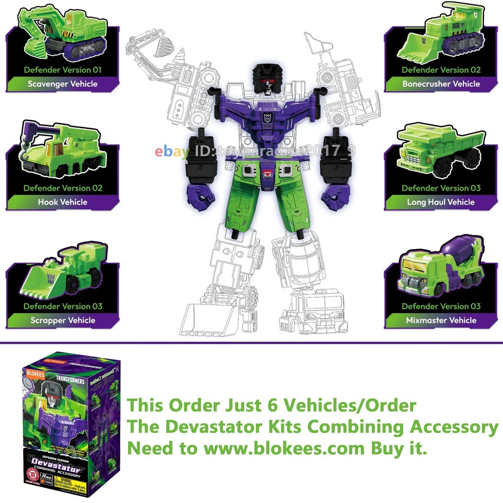 Blokees Transformers Defender Version Devastator Vehicle Constructicons