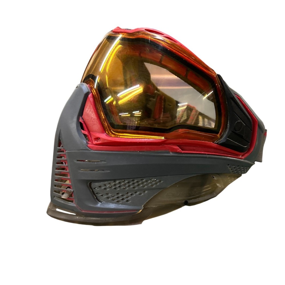 Used Push Paintball Mask w/ Case - Viper Red