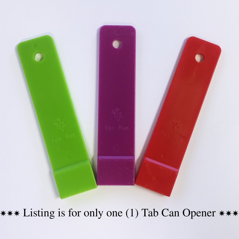 Fox Run Plastic Tab Can Opener, Assorted Colors (Single)