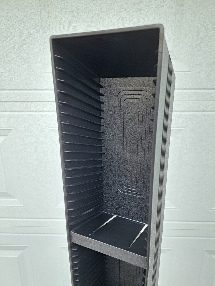 ALPHA Black 60 Capacity CD Storage Display Tower