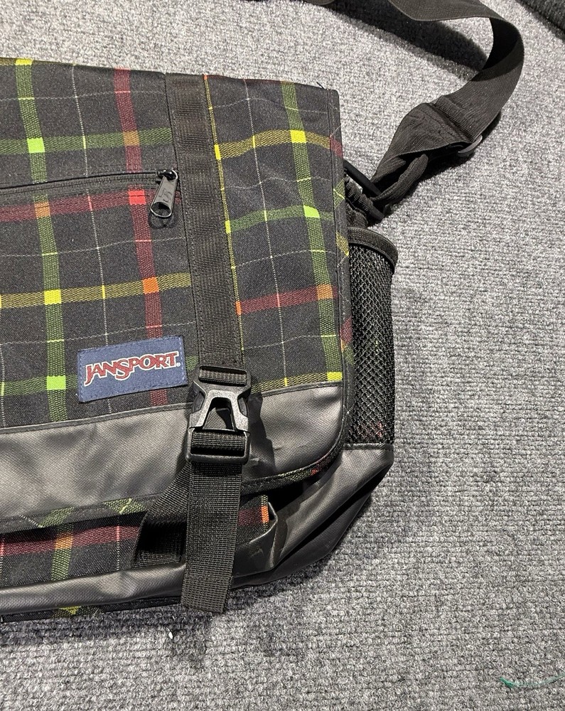Jansport Plaid Messenger Bag