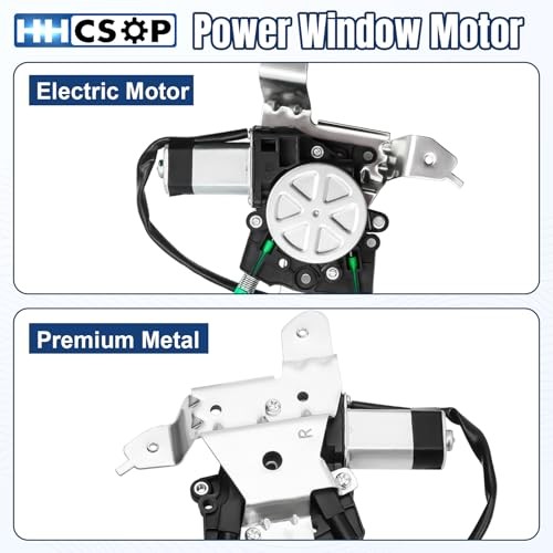 Rear Right Passenger Side Power Window Regulator with Motor Compatible with