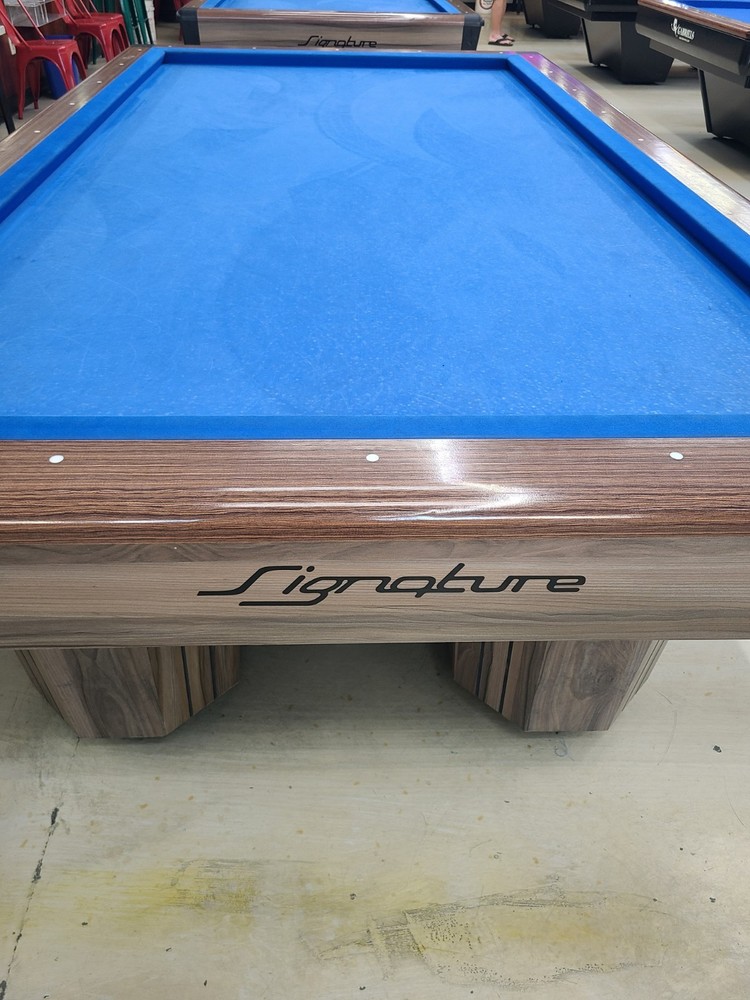 Signature Billiard carom Table with Blue Felt